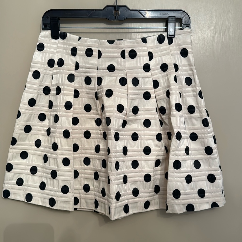 Banana Republic Pleated Polkadot Skirt
